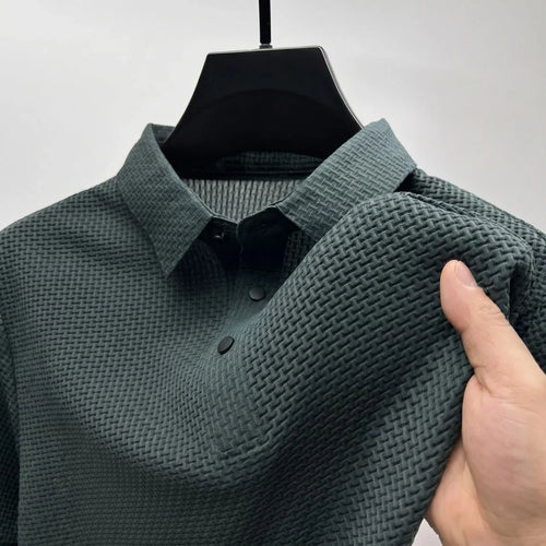 The Wimbledon Performance Polo in dark green — breathable polo from Ellsworth London