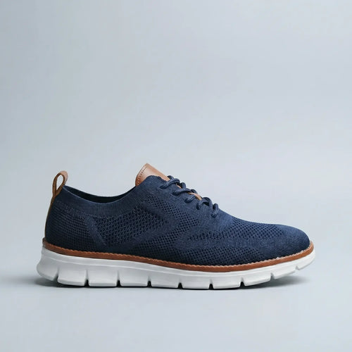 The Mayfair Knit Oxford Sneakers in sky blue — lightweight knit oxford men's sneakers