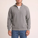 The Belgravia Half-Zip Knit in burgundy — transitional autumn knit from Ellsworth London