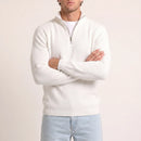 The Belgravia Half-Zip Knit in navy — relaxed-fit jumper that skims the body