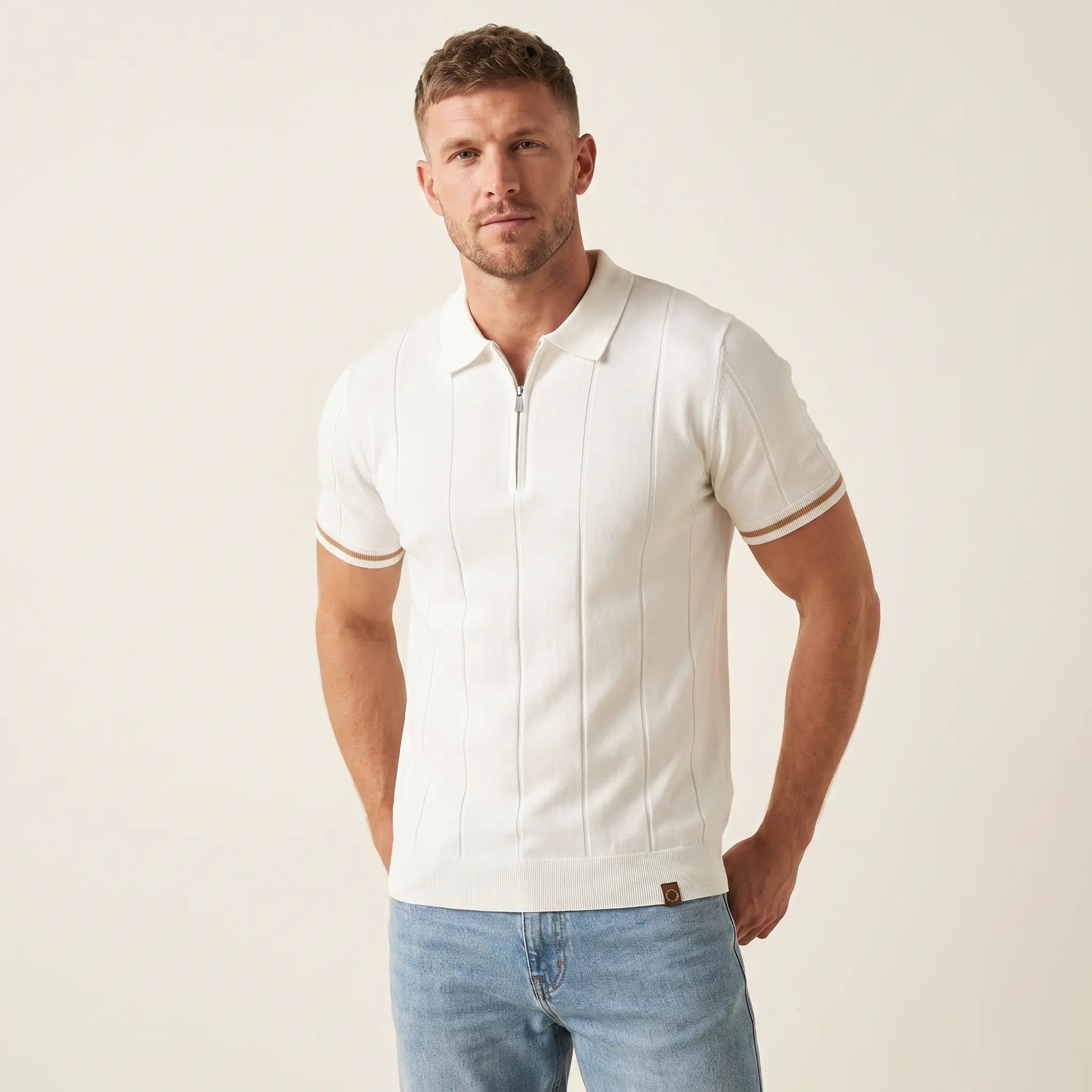 The Marylebone Quarter-Zip Polo