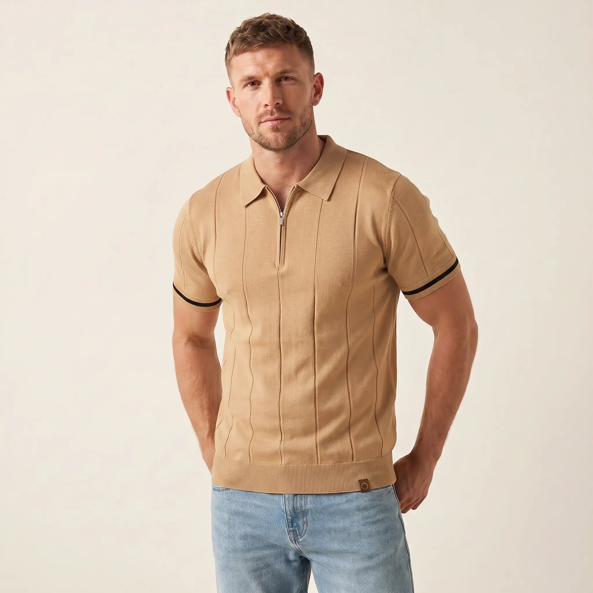 The Marylebone Quarter-Zip Polo
