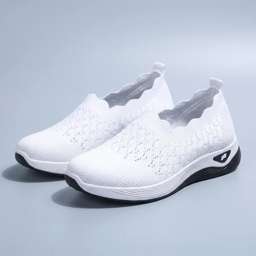 The Battersea Scalloped Knit Sneaker